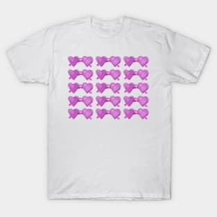 Heart glasses watercolor pattern T-Shirt